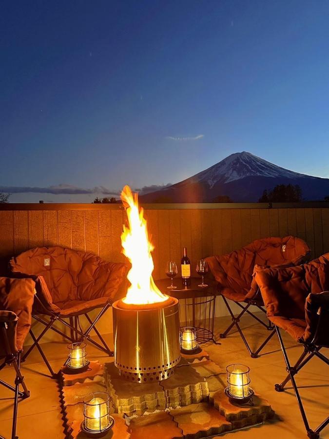 ヴィラ山間堂 Terrace Villa Bbq Bonfire Fuji View Annovillas Fujikawaguchiko Exterior photo